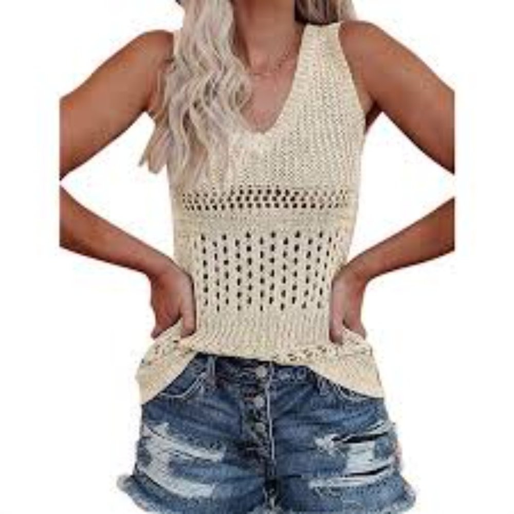 Apostrophe crochet tank szS